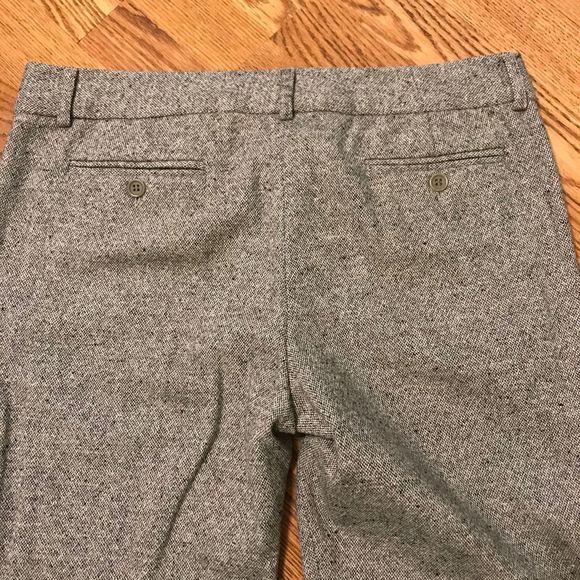 Theory Tweed Wool Trousers Grey Sz 10 - Picture 7 of 9